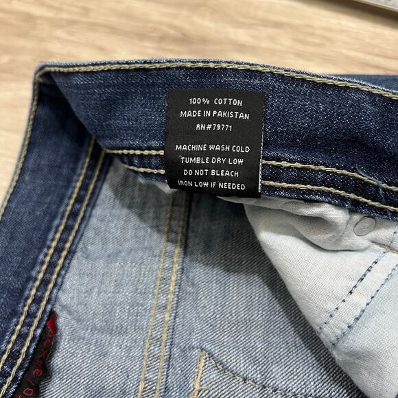 Jordan Craig Men's Slim Tapered Blue Jeans Size W34 L30 - Picture 9 of 10